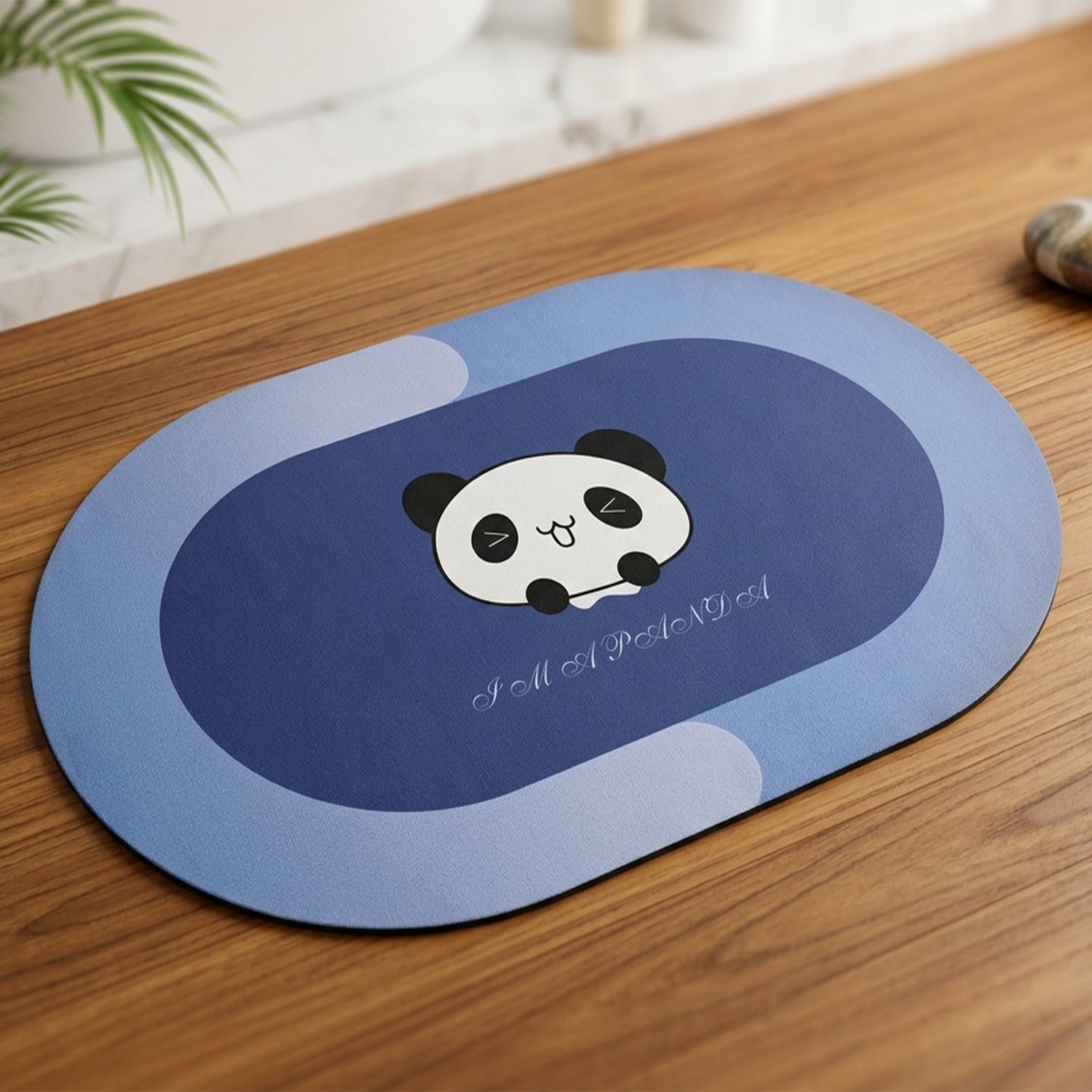 Wukusy premium soft anti-slip bathroom floor mat, 79x50 cm, with textured surface for safety and comfort in the bathroom.