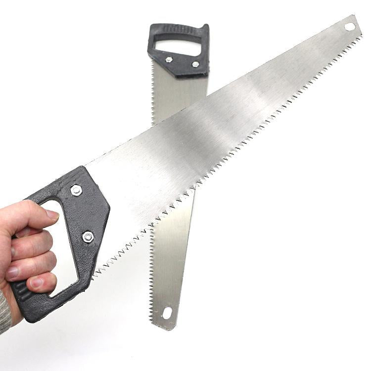 Wukusy 1555 powerful hand saw with 450mm hardened steel blades for cutting wood and construction tasks.