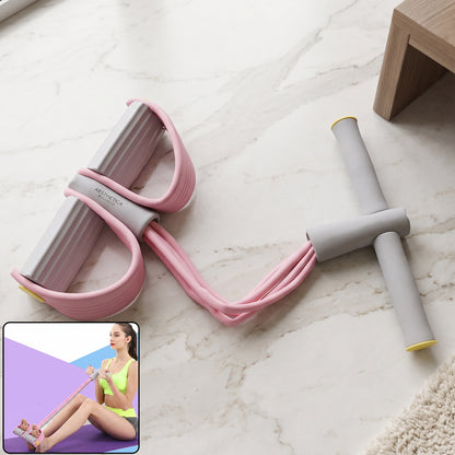 Wukusy portable resistance exerciser with pull rope and foot pedal support for versatile strength training and fitness workouts.