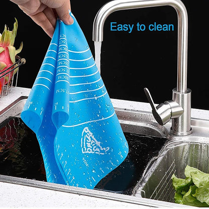 Wukusy silicone baking mat for rolling dough, fondant, chapati, and baking, with a non-stick, flexible surface for kitchen use