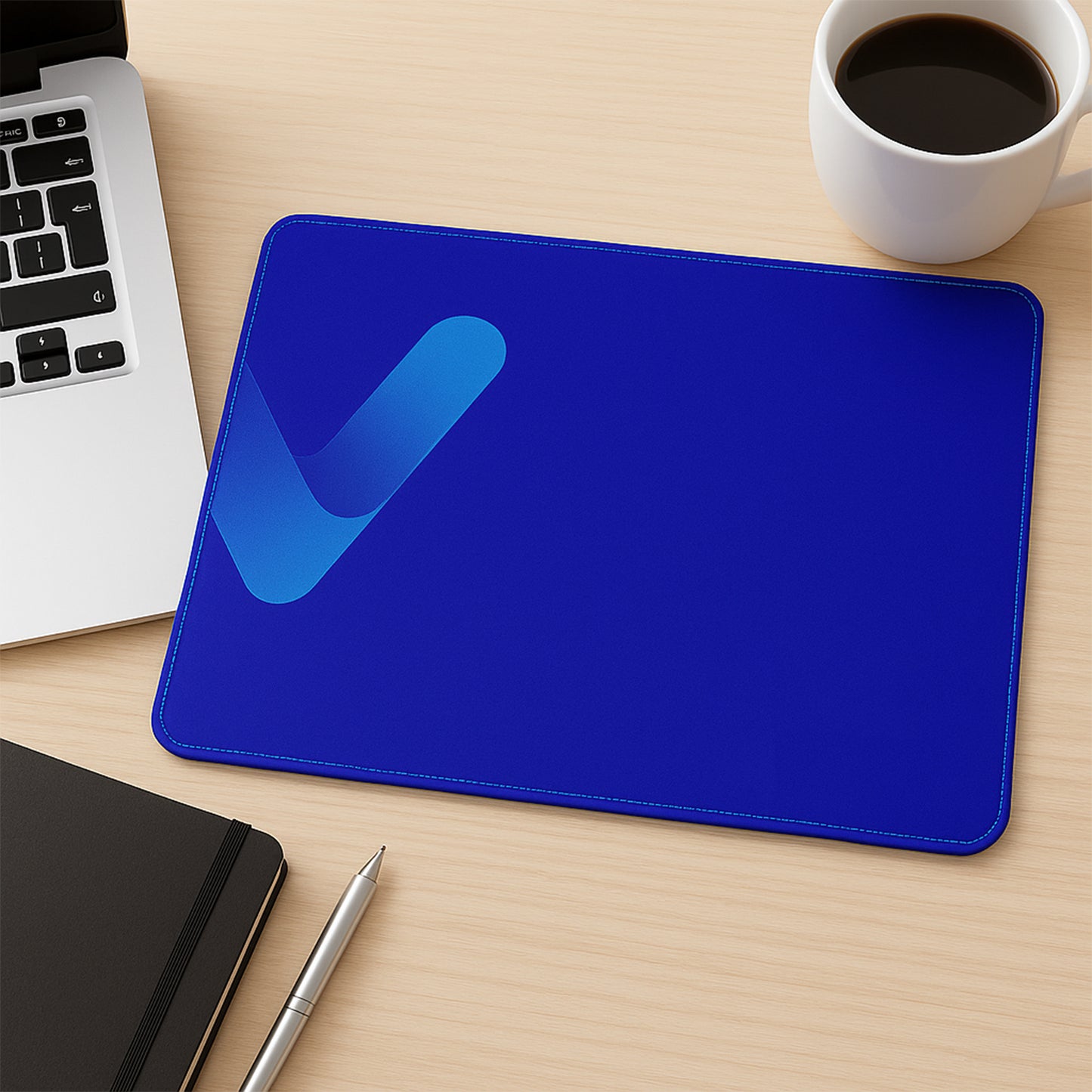 Large Wukusy premium desk mat measuring 49x30 cm with smooth surface, ideal for office or gaming setups.