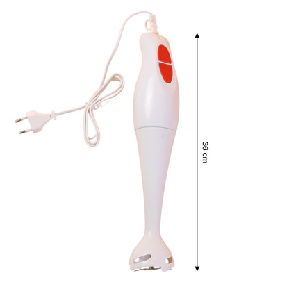 Wukusy electric hand blender stick with stainless steel blending shaft and ergonomic handle, designed for versatile kitchen use.