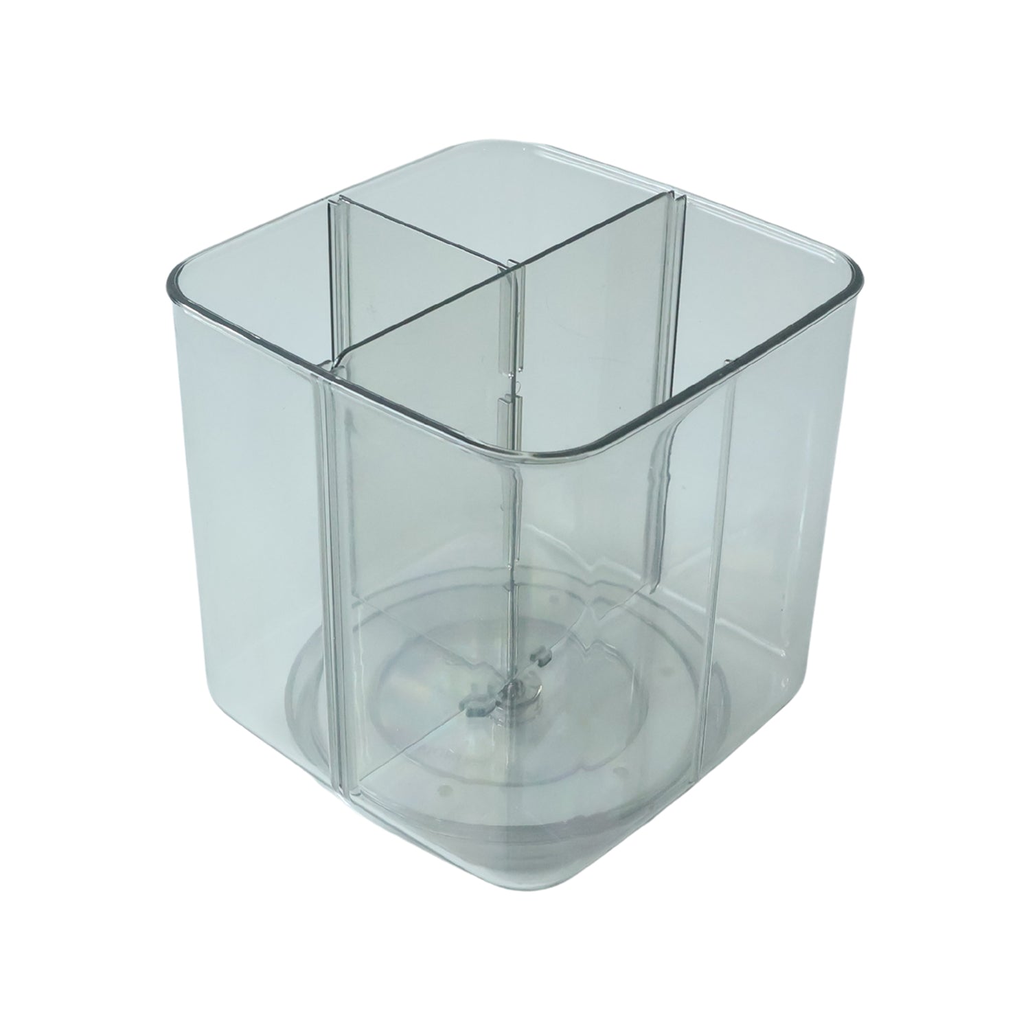 Wukusy Supermom Vista revolving pen holder with 360-degree rotation, holding pens and stationery, black plastic design.