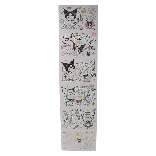 Wukusy coloring book for kids with 6 sheets and colorful markers, ideal for office or home creative activities.