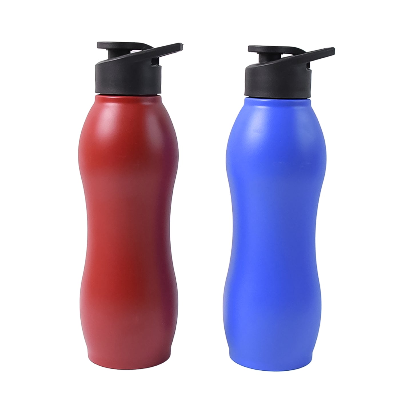 Stainless steel Wukusy 1000ml matte water bottle in mixed colors, featuring a sleek, durable design for everyday hydration.