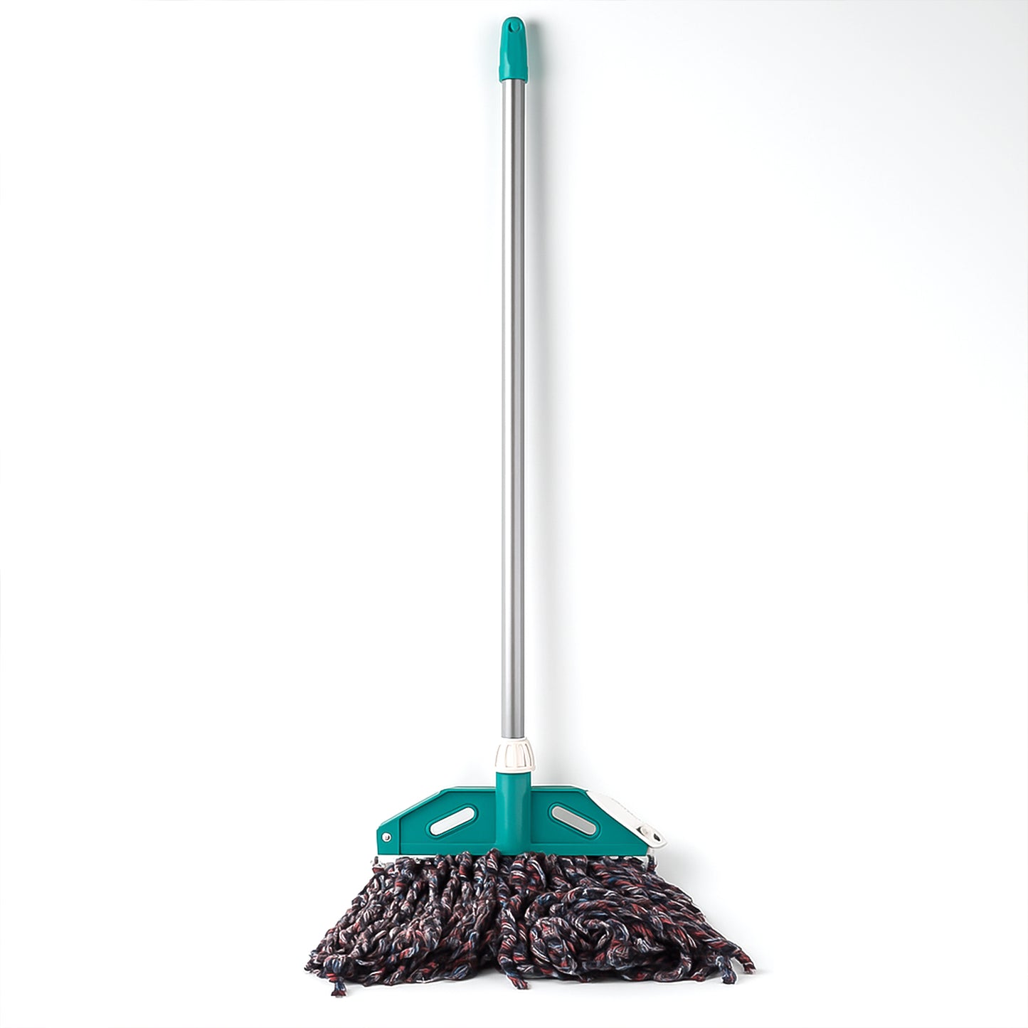 Wukusy premium cotton yarn floor cleaning mop with long handle, ideal for home cleaning and floor maintenance.