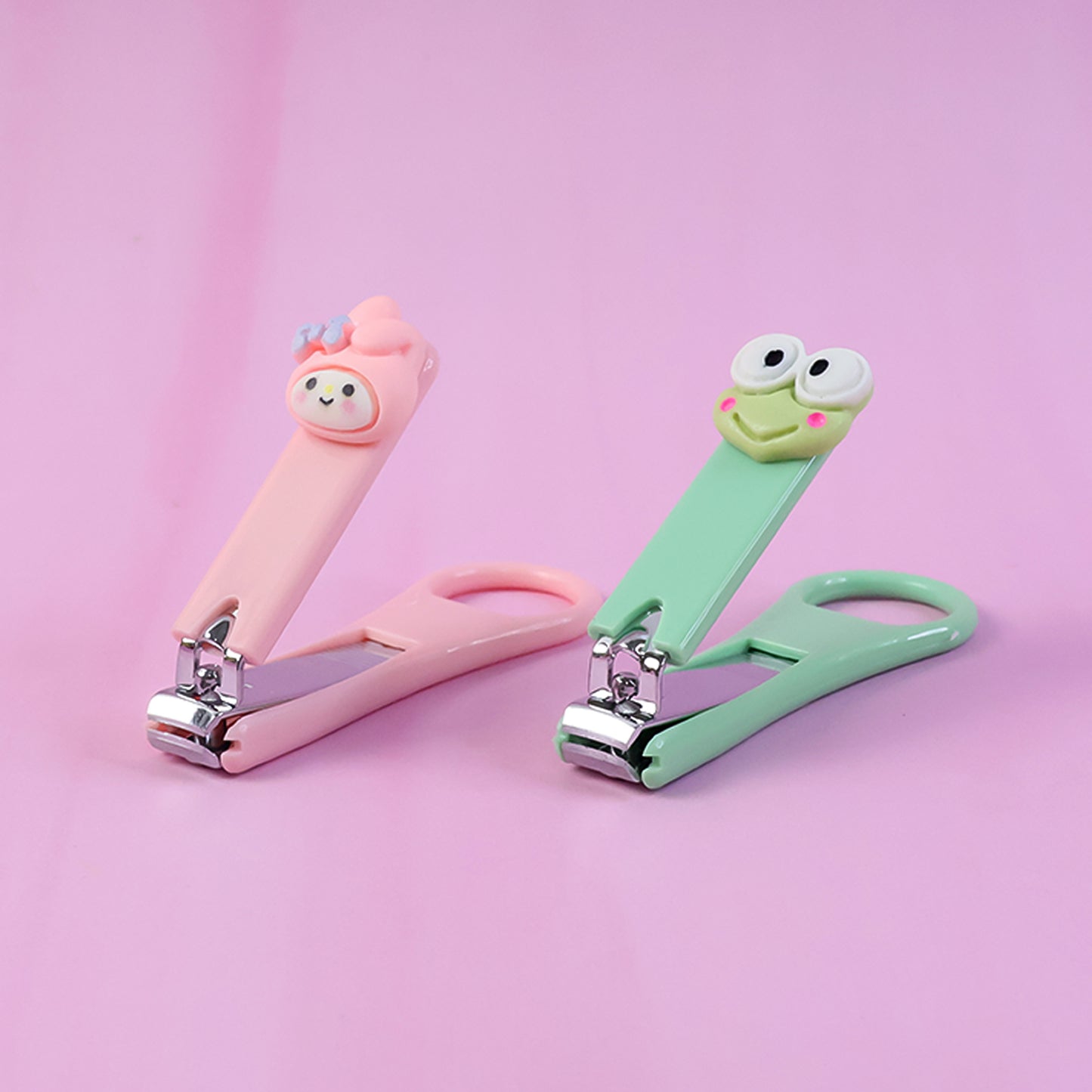 Cute cartoon nail clipper for kids by Wukusy, featuring a playful design, ideal for gentle nail trimming for children.
