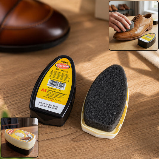 Wukusy Maxwax Neutral Instant Shoe Shiner bottle, 7 ml, with black cap and label, for quick shoe polishing and shine.