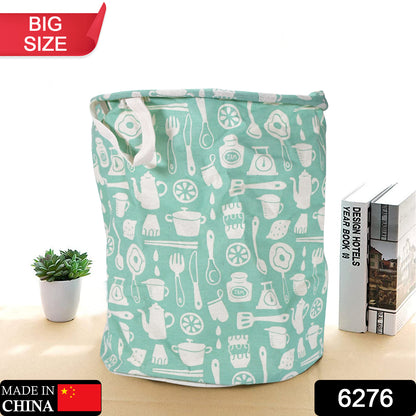 Wukusy durable collapsible laundry storage bag with handles, ideal for dirty clothes and toy organization, foldable and portable.