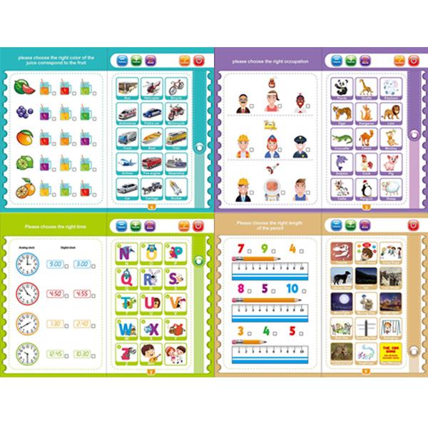 Wukusy 4603 musical learning study toy book with colorful numbers and letters for early education and fun learning activities.