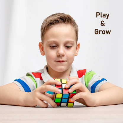 Wukusy 3x3x3 cube solving kit with formula sheets, featuring a colorful Rubik's Cube for beginners and enthusiasts.