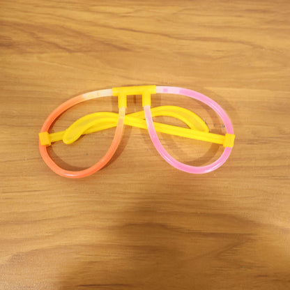 Wukusy Glow Party Glasses, one pair of luminous eyewear with vibrant glowing frames for festive occasions