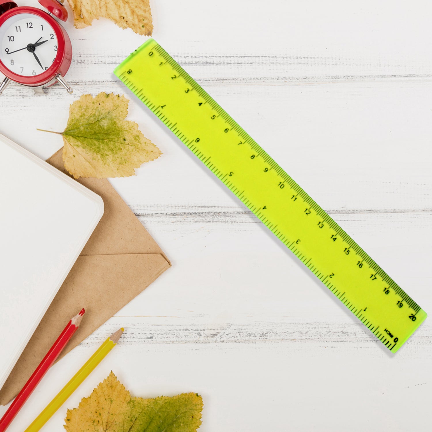 Wukusy 4-piece office geometry set with triangle ruler, protractor, and straight rulers for precise measurements and drawing.