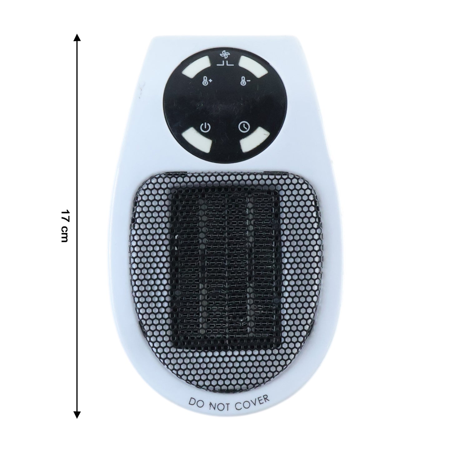 Wukusy portable electric plug-in room heater, compact design with adjustable temperature controls, suitable for home heating.