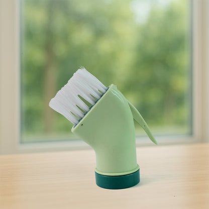 Wukusy multipurpose bottle cleaning brush with built-in scraper, connectable design for thorough cleaning of bottles and containers.