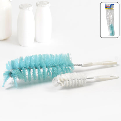 Wukusy multi-purpose long handle bottle cleaning brush for jars, bottles, thermos containers, sinks, and dish bowls.