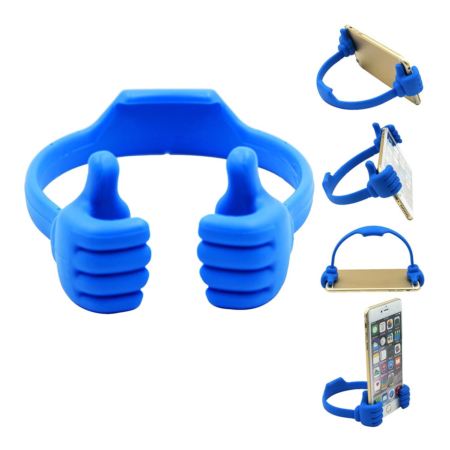 Wukusy 6132 four-piece hand-shaped mobile stand set, versatile for household and office use, supporting smartphones securely.