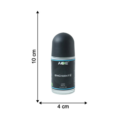 Wukusy Aoe Premium Long Lasting Unisex Roll-on Deodorant in blue, 50ml bottle with sleek design and body fragrance.