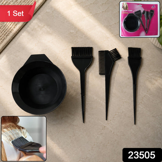 Wukusy hair coloring kit with complete applicator set for salon and home use, including bottles, brushes, and gloves for easy application.