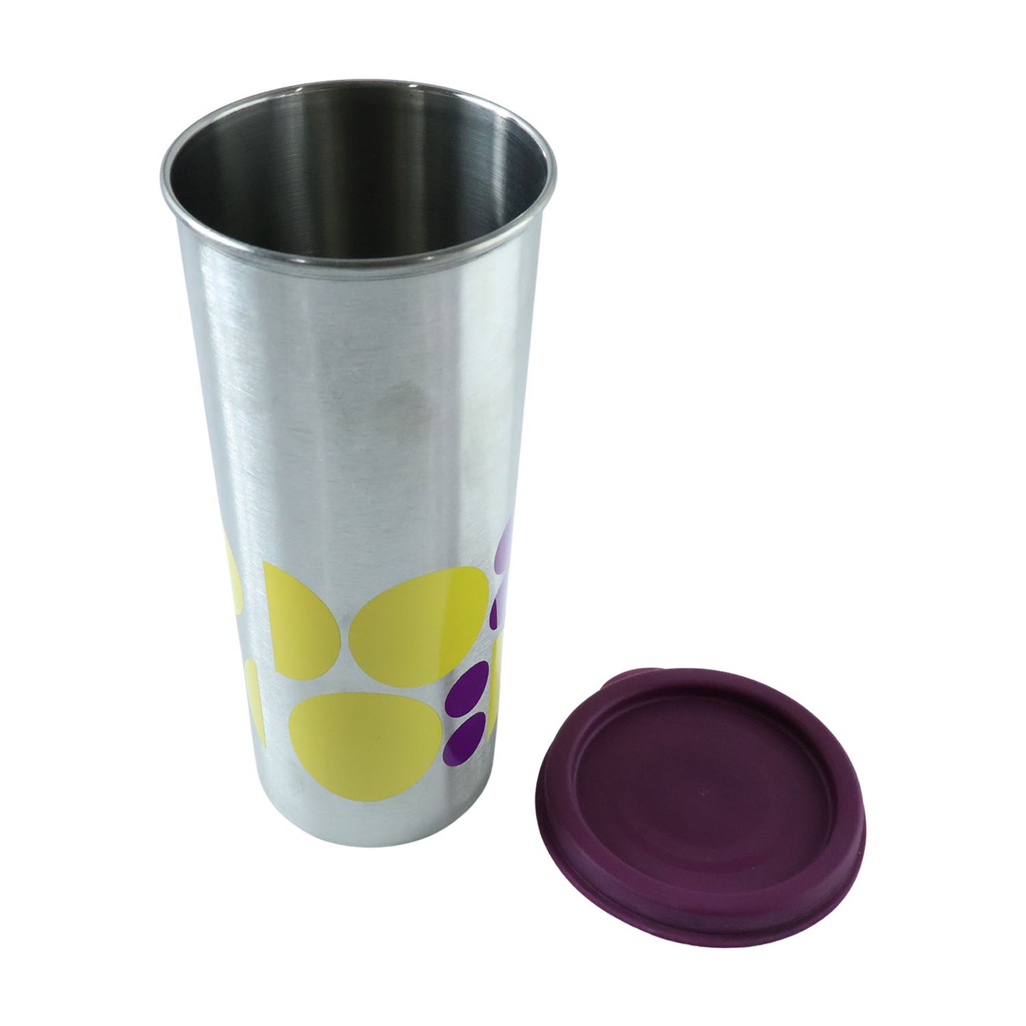 Wukusy Supermom 600ml stainless steel printed travel tumbler with colorful design and lid for on-the-go beverage use