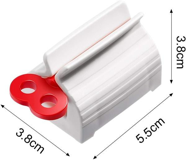Wukusy 2514 rolling tube toothpaste squeezer and holder stand, compact bathroom accessory for easy toothpaste dispensing.