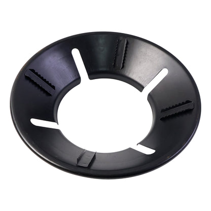 Wukusy gas stove flame protector ring, 25x25 cm, individual piece, stainless steel for protecting stove surfaces.
