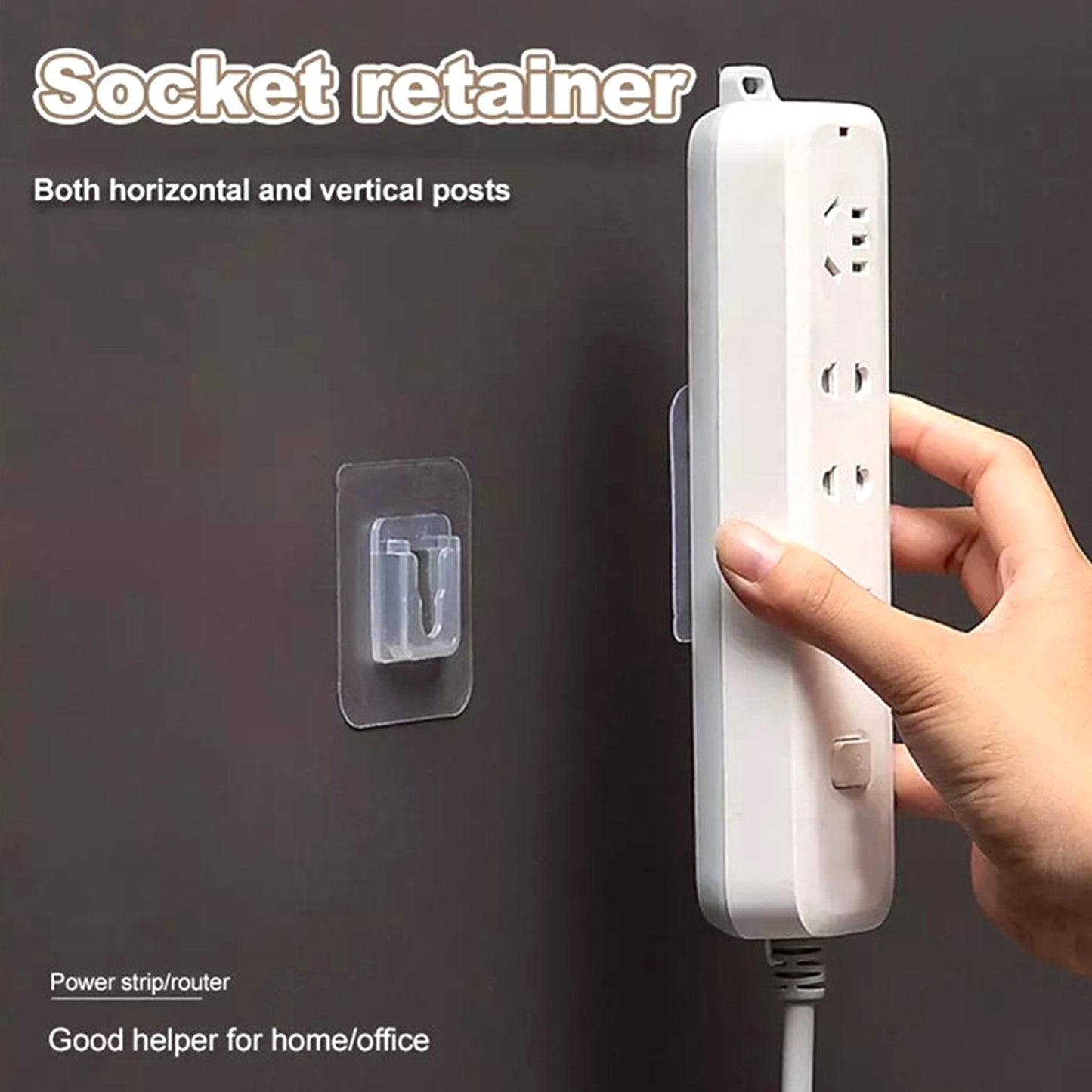 Set of 20 Wukusy heavy-duty plastic wall hooks, ideal for home decor and organizing, featuring strong adhesive backing.