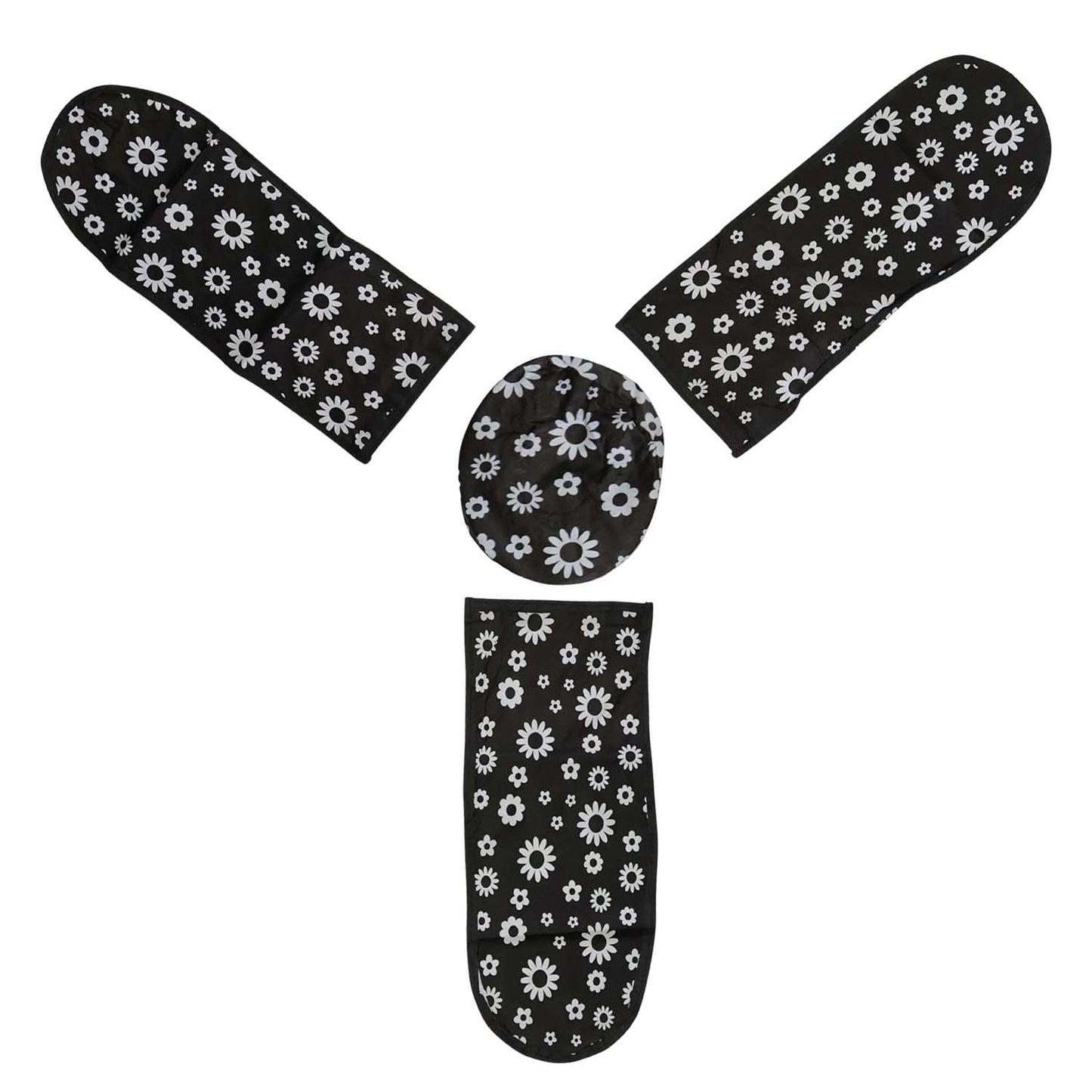 Wukusy 4-in-1 ceiling fan dust proof cover set showing protective covers fitted over ceiling fans in a modern room.