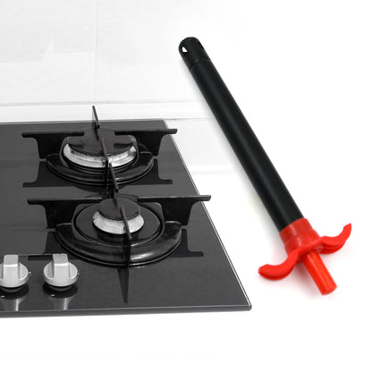 Wukusy stainless steel gas lighter for kitchen stove, long-lasting and unbreakable, perfect for home and restaurant gas stoves.