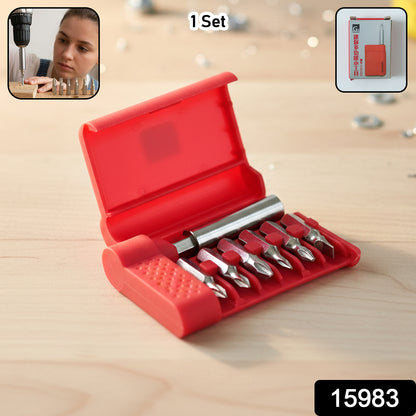 Wukusy mini precision screwdriver bit set with six magnetic bits and holder, ideal for electronics and small repairs