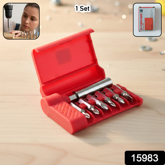 Wukusy mini precision screwdriver bit set with six magnetic bits and holder, ideal for electronics and small repairs