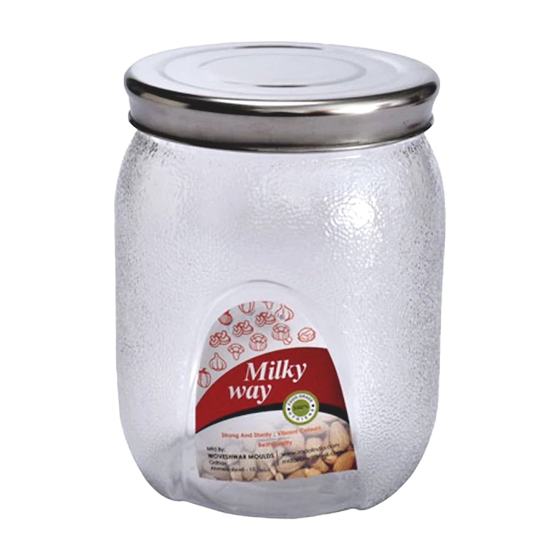 Wukusy 2000 ml mason jar with airtight lid, clear glass kitchen tool for storing food and liquids with secure seal