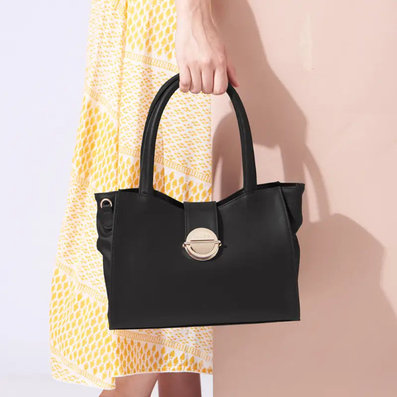 Ekom women's stylish shoulder handbag made with vegan leather, featuring a sleek design for women and girls.