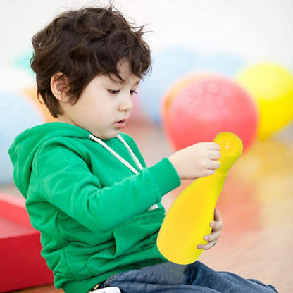 Wukusy 8011 Prime Quality Kids Bowling Game Set with colorful pins and bowling ball on wooden lane for children’s play.
