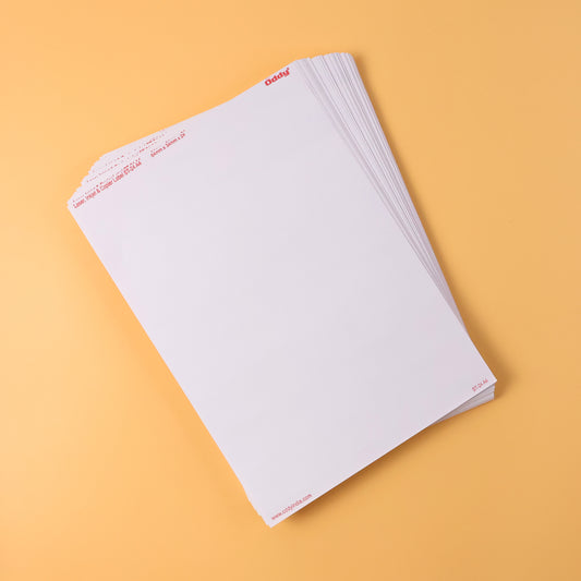 Wukusy Oddy self-adhesive labels on A4 sheets, 24 labels per sheet, 100 sheets for a total of 2400 office labels.
