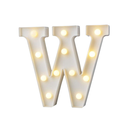 Wukusy W-shaped LED decorative night light for home decor, illuminated with soft, colorful light in a modern design.