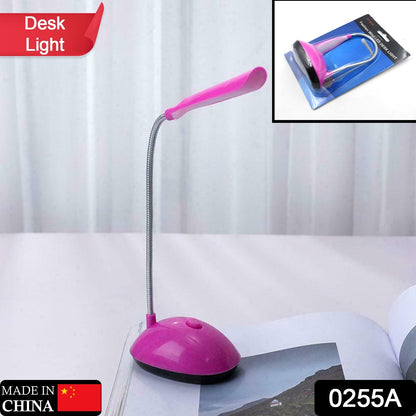 Wukusy portable LED desk lamp with flexible neck, button control, eye-care lighting for reading and relaxation at a desk.