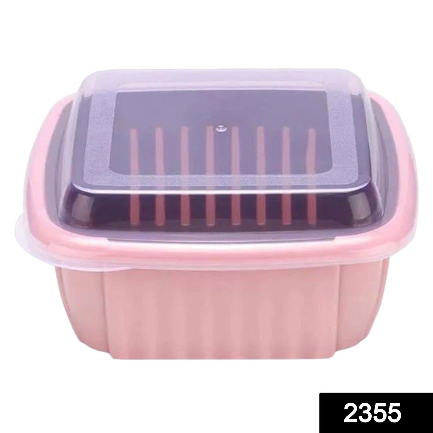 Wukusy 2355 Double Layer Food Drainer Washing Basket with collapsible strainers and colander for kitchen food prep and drying.