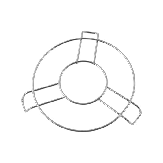 Stainless steel round hot pot stand by Wukusy, designed for home kitchen use, with a sturdy circular ring for hot pot placement.