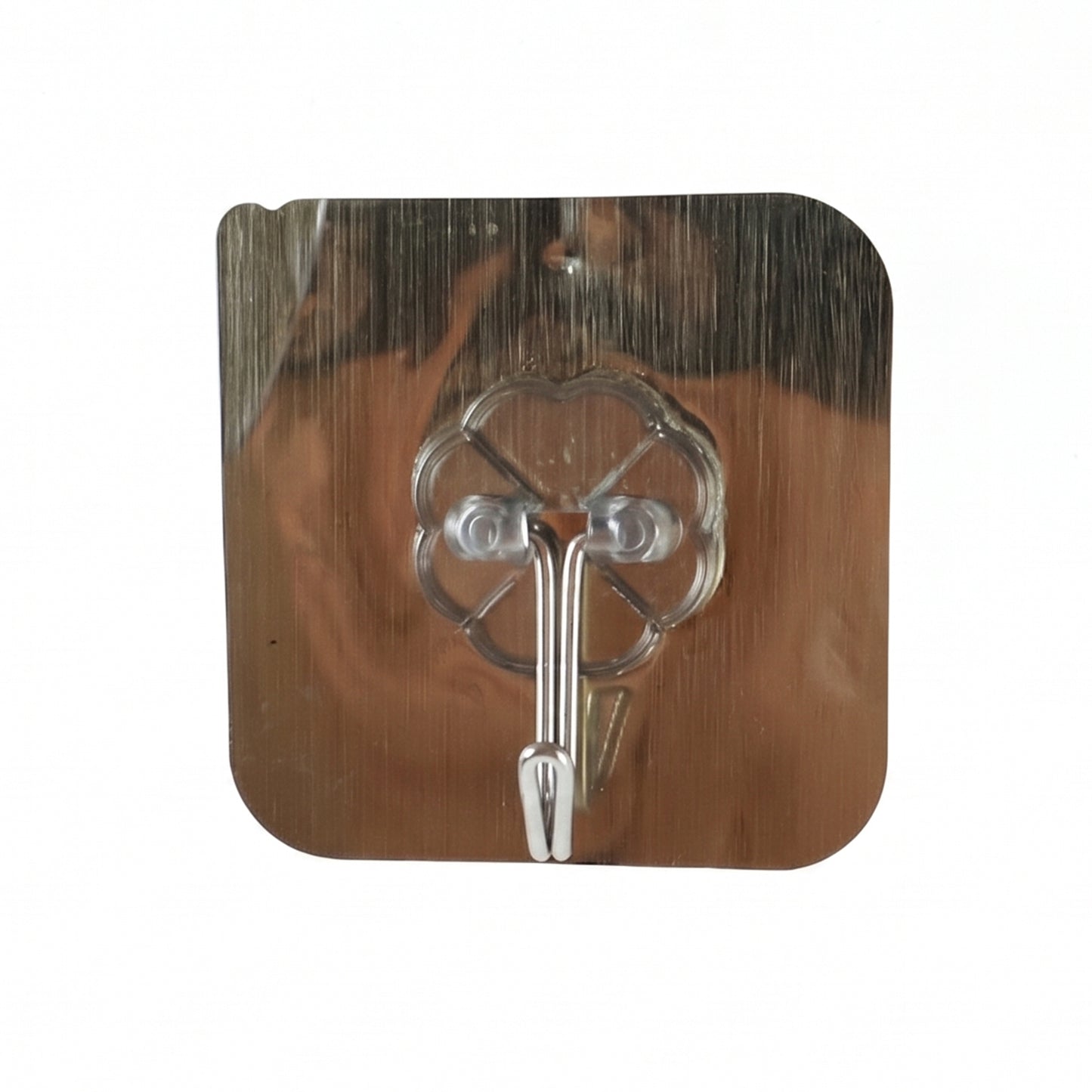 Wukusy self-adhesive plastic wall hook for bathroom, single white hook mounted on tiled wall for towels or accessories