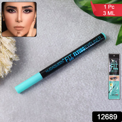 Wukusy Premium Fit Flying Eyeliner Pen with 3ml liquid eyeliner, featuring precise applicator for defined eye makeup.