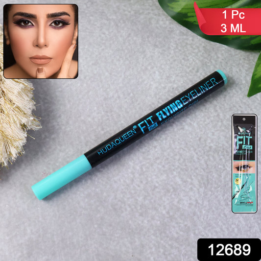 Wukusy Premium Fit Flying Eyeliner Pen with 3ml liquid eyeliner, featuring precise applicator for defined eye makeup.