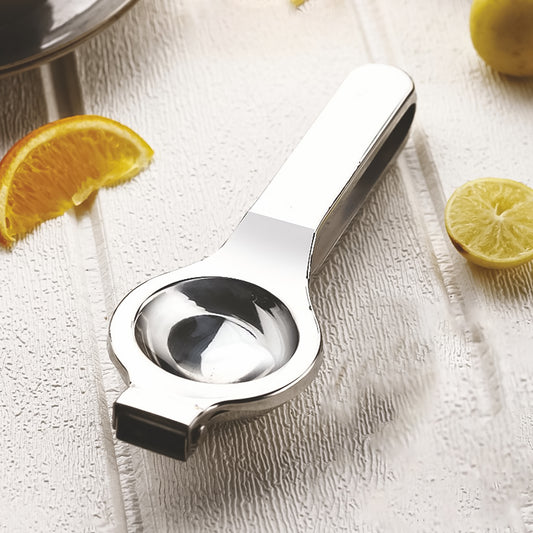Wukusy Apex heavy-duty stainless steel lemon press squeezer for efficient citrus juice extraction in the kitchen