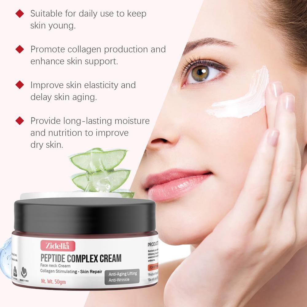 Drpshippr Zidella Complex Cream for face and neck, 50g, skin repair and rejuvenation in a moisturizing jar.