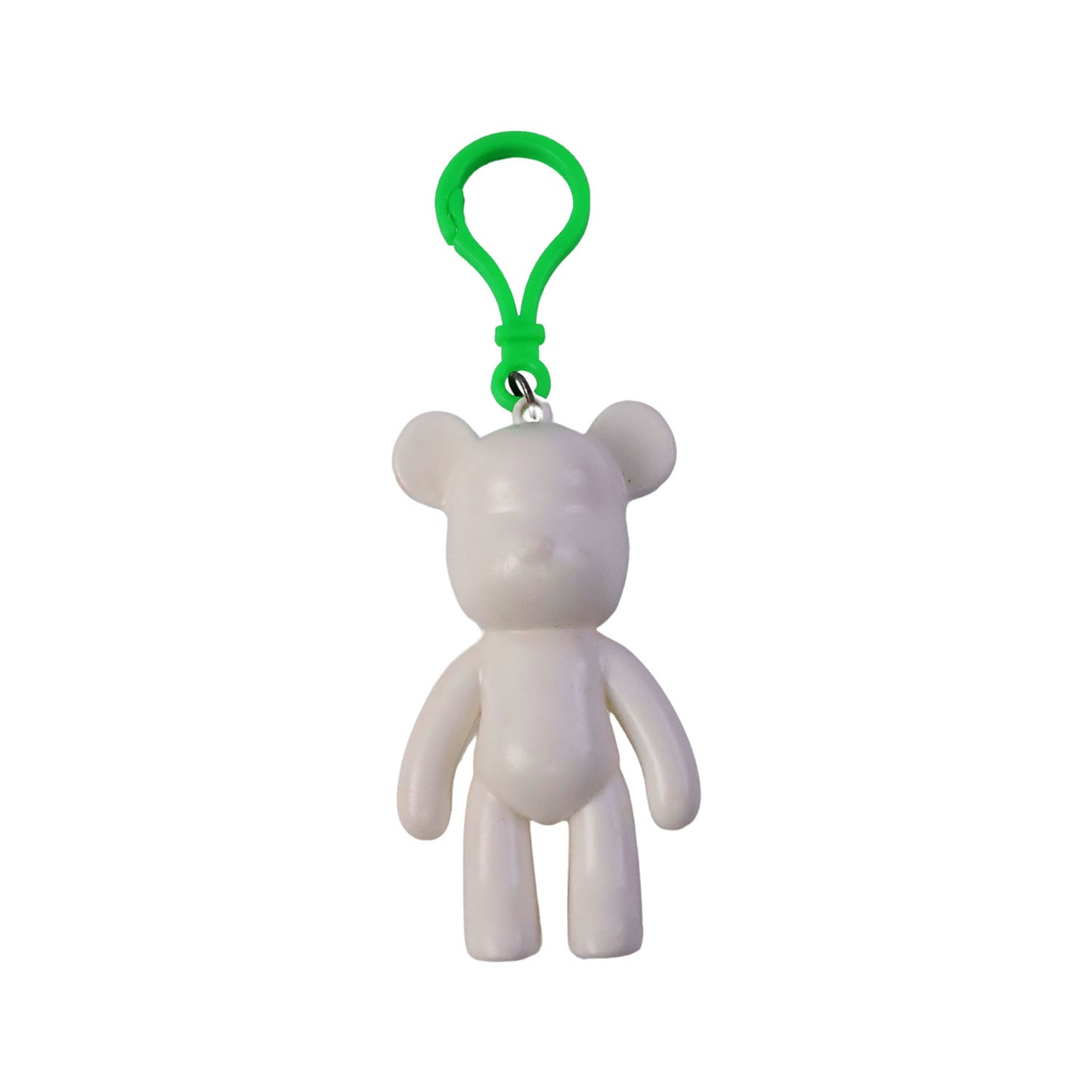 Wukusy cute bear-shaped decorative keychain featuring a charming bear design, perfect for accessorizing keys or bags.