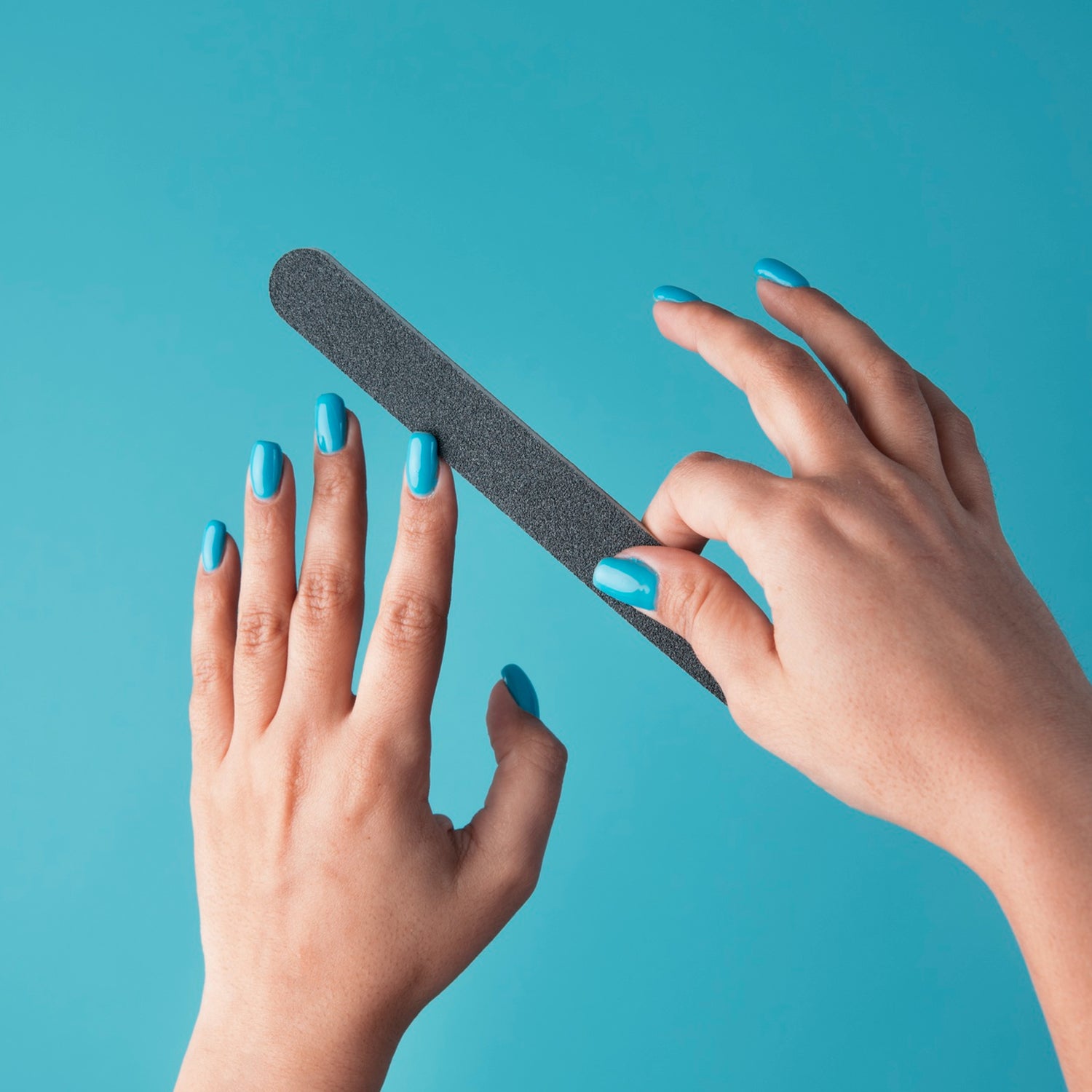 Wukusy professional double-sided nail filer, 18 cm, used for shaping and smoothing nails in health and beauty routines
