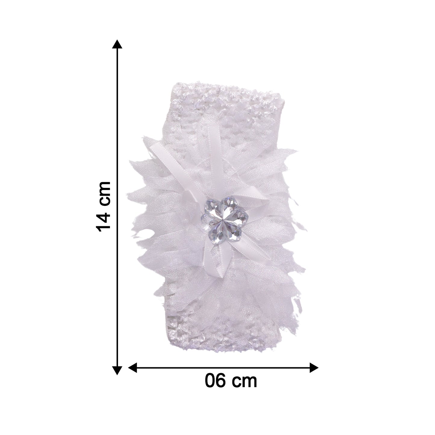 Soft elastic floral baby headband by Wukusy, stylish and stretchable hair accessory for infants with colorful flower design.