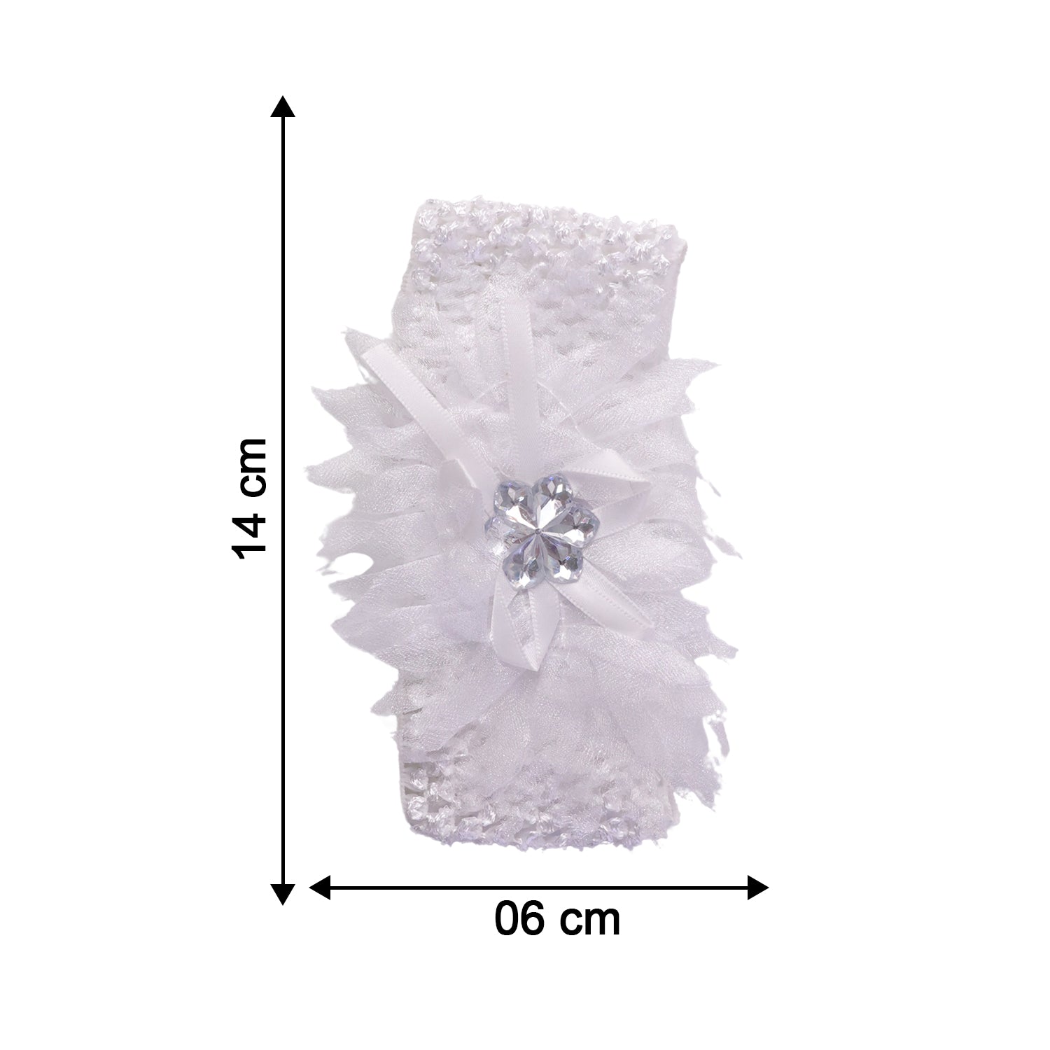 Soft elastic floral baby headband by Wukusy, stylish and stretchable hair accessory for infants with colorful flower design.