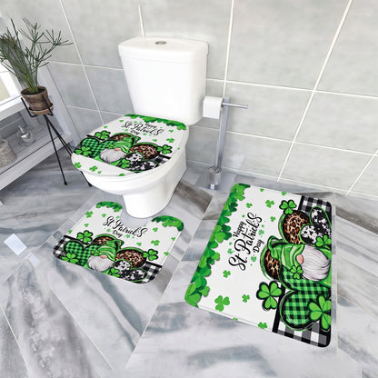 Wukusy 3-in-1 bathroom mat set with mixed design, including absorbent bath mats and non-slip rug for bathroom comfort and style.