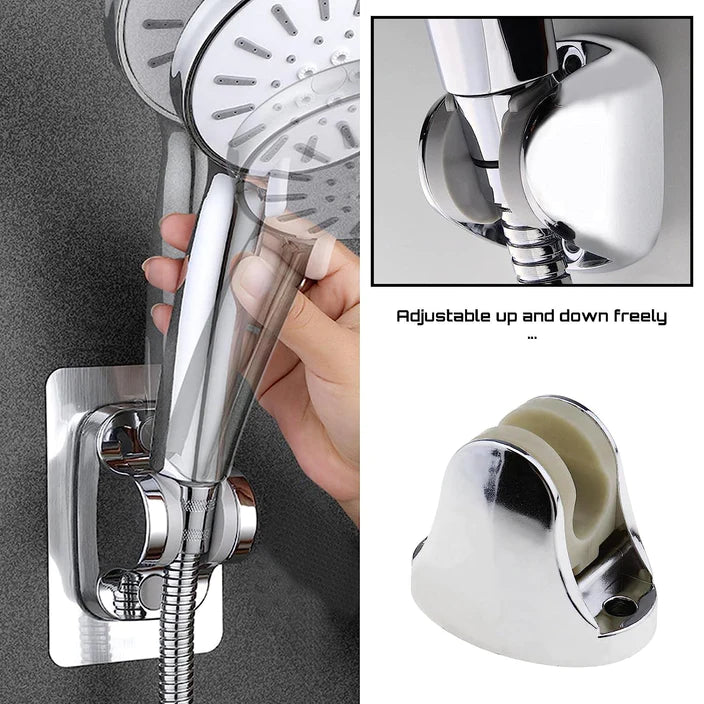 Wukusy 6255L adjustable hand shower holder with fixing screws, bathroom bracket, mounted on wall, supports adjustable shower positioning